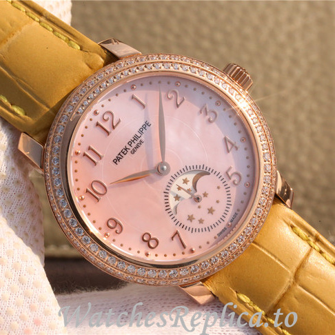 Patek Philippe Replica Complications 4968 Leather strap 33.3MM - WatchesReplica.is