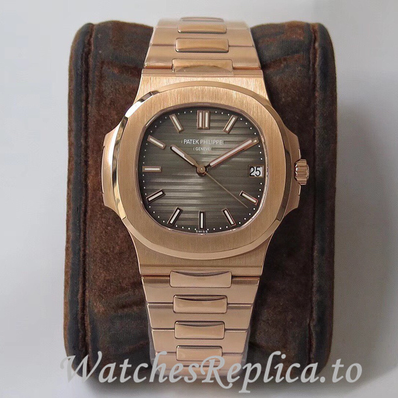 Patek Philippe Replica Nautilus Stainless steel strap 40MM - WatchesReplica.is