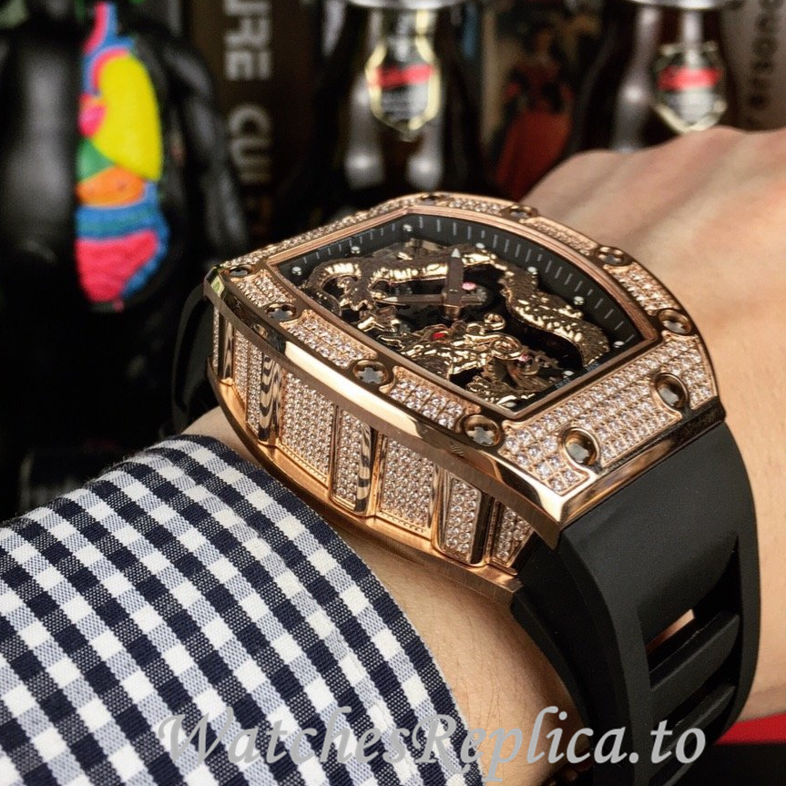 Richard Mille Replica RM57-01 Rubber strap 50MM - WatchesReplica.is