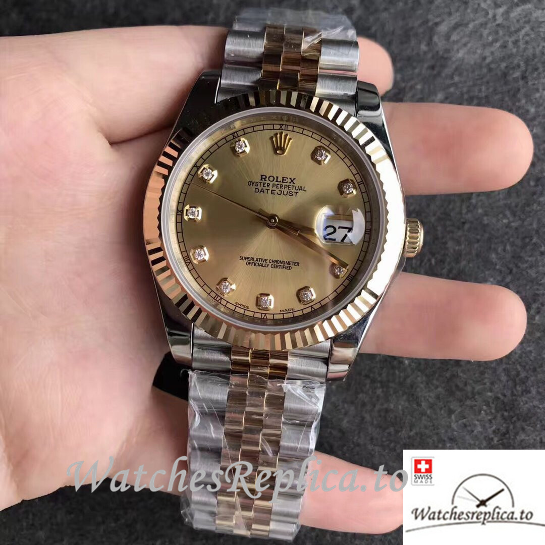 Swiss Rolex Datejust Replica 126333-0012 Stainless steel strap 41MM - WatchesReplica.is