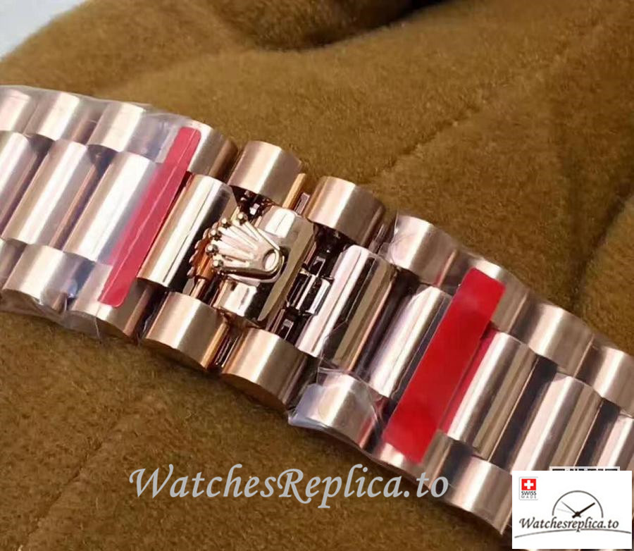 Swiss Rolex Day Date Replica 228235 002 Roman Markers 40MM - WatchesReplica.is