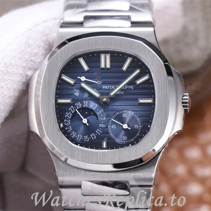 Patek Philippe Replica Nautilus 5712 Stainless steel strap 40MM - WatchesReplica.is