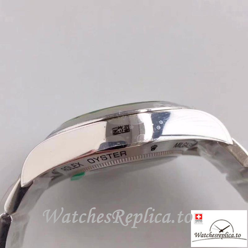 Swiss Rolex Milgauss Replica 116400GV Silver Bezel 40MM - WatchesReplica.is