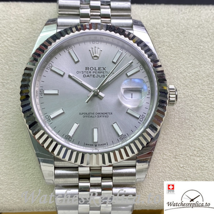 Swiss Rolex Datejust Replica 126331 Stainless steel strap 41MM - WatchesReplica.is