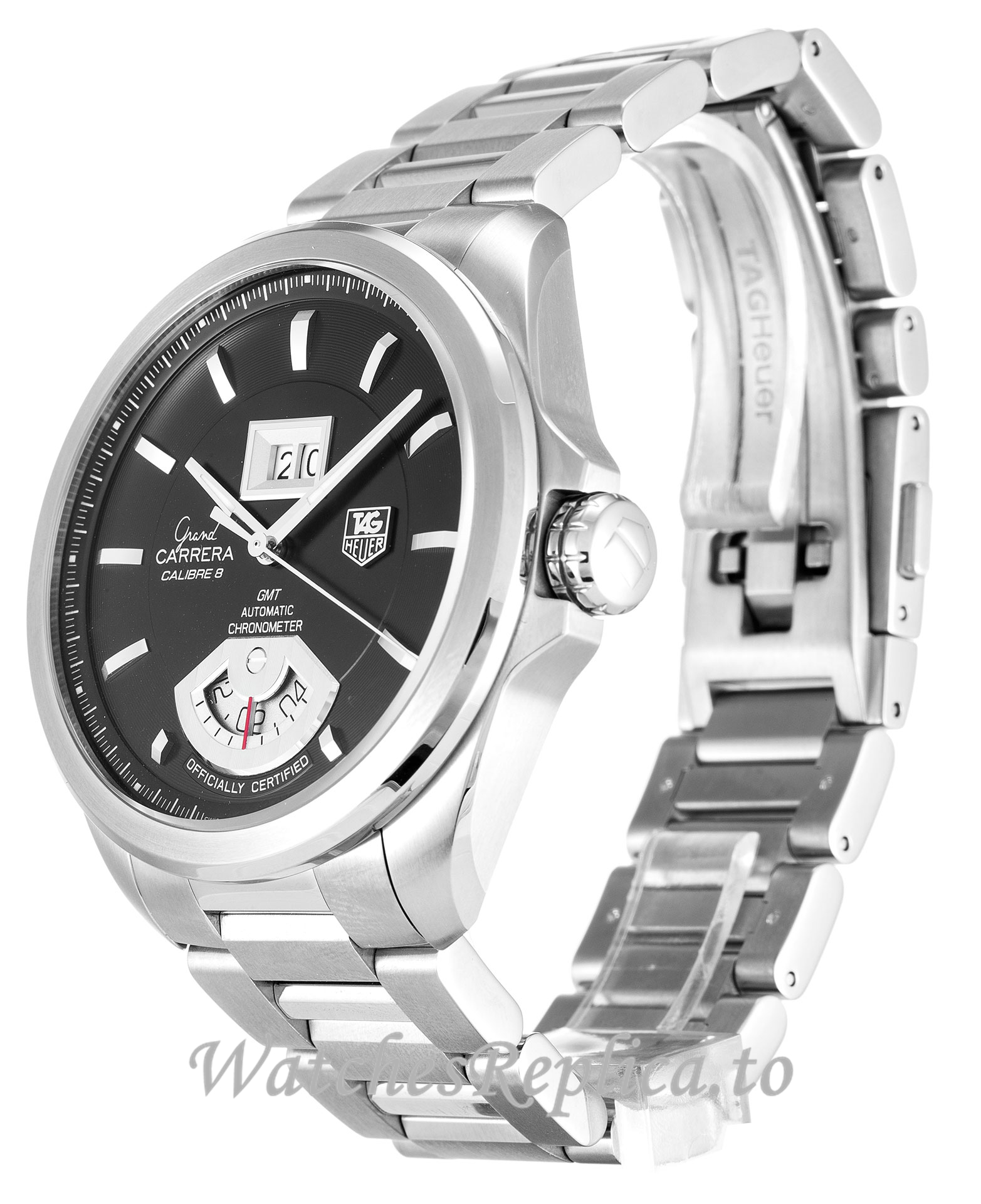 Tag Heuer Grand Carrera Black Dial WAV5111.BA0901 43 MM - WatchesReplica.is