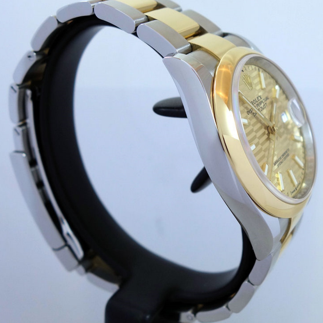 Rolex Datejust 36mm Golden Fluted Motif Dial 126203 - WatchesReplica.is
