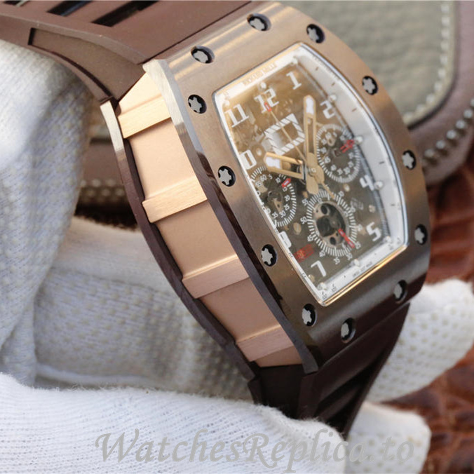 Richard Mille Replica RM011 Rubber strap 50MM - WatchesReplica.is