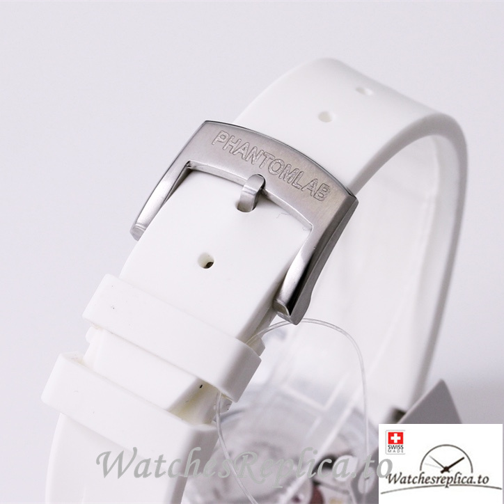 Swiss Rolex Submariner Replica Rubber strap 40MM PHANTOMLAB&ROLEX Grey Dial - WatchesReplica.is