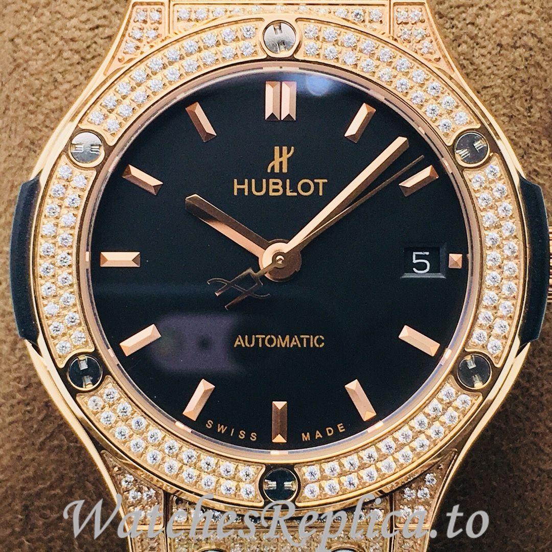 Hublot Replica Classic-Fusion-Series Leather strap 38MM - WatchesReplica.is