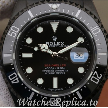 Swiss Rolex Sea Dweller Replica 126600 Stainless steel strap 43MM - WatchesReplica.is