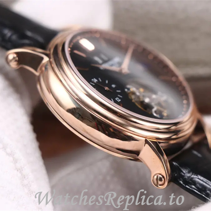 Patek Philippe Replica Complications Leather Rubber strap 42MM - WatchesReplica.is