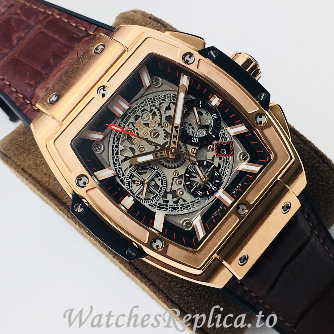 Hublot Replica SPIRIT OF BIG BANG Leather strap 42MM - WatchesReplica.is