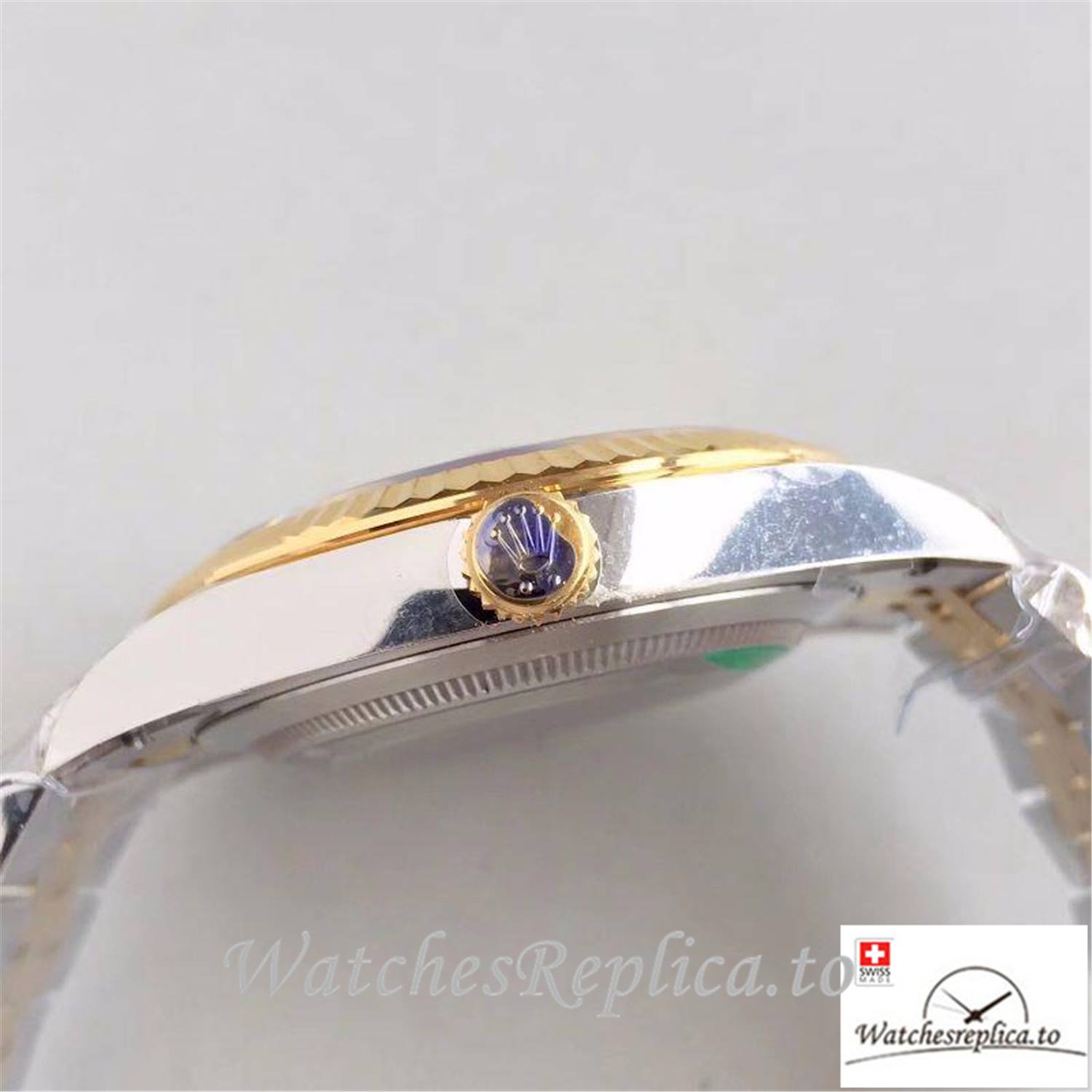 Swiss Rolex Datejust Replica 116333 001 Yellow Gold Dial 41MM - WatchesReplica.is