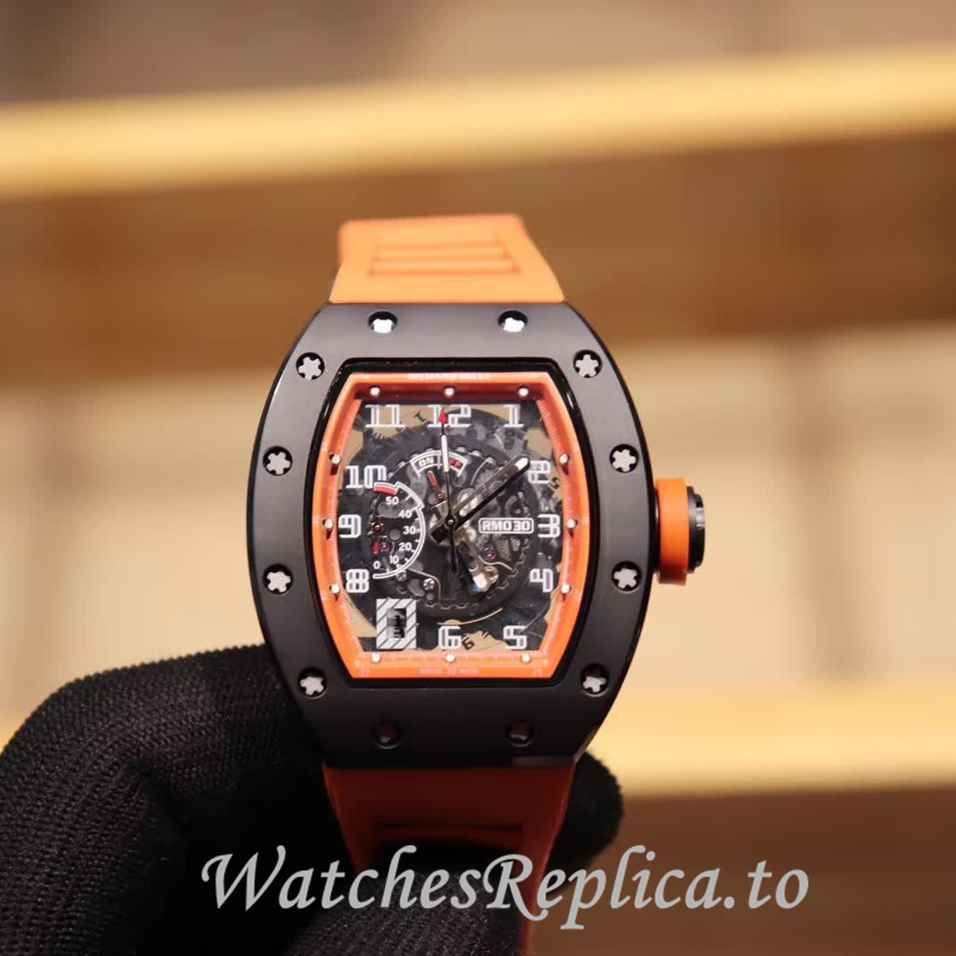 Richard Mille Replica RM030 Rubber strap 50MM - WatchesReplica.is