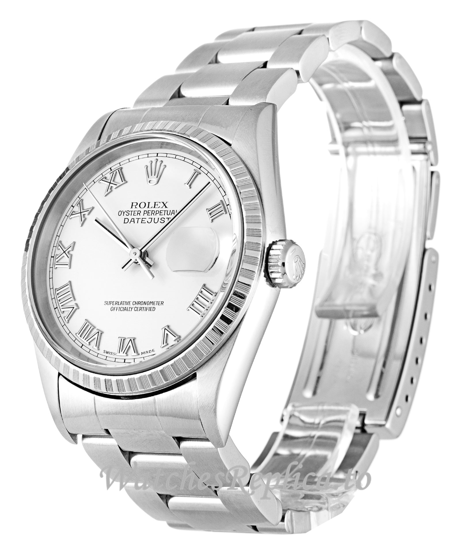 Rolex Datejust White Dial 16220 - WatchesReplica.is