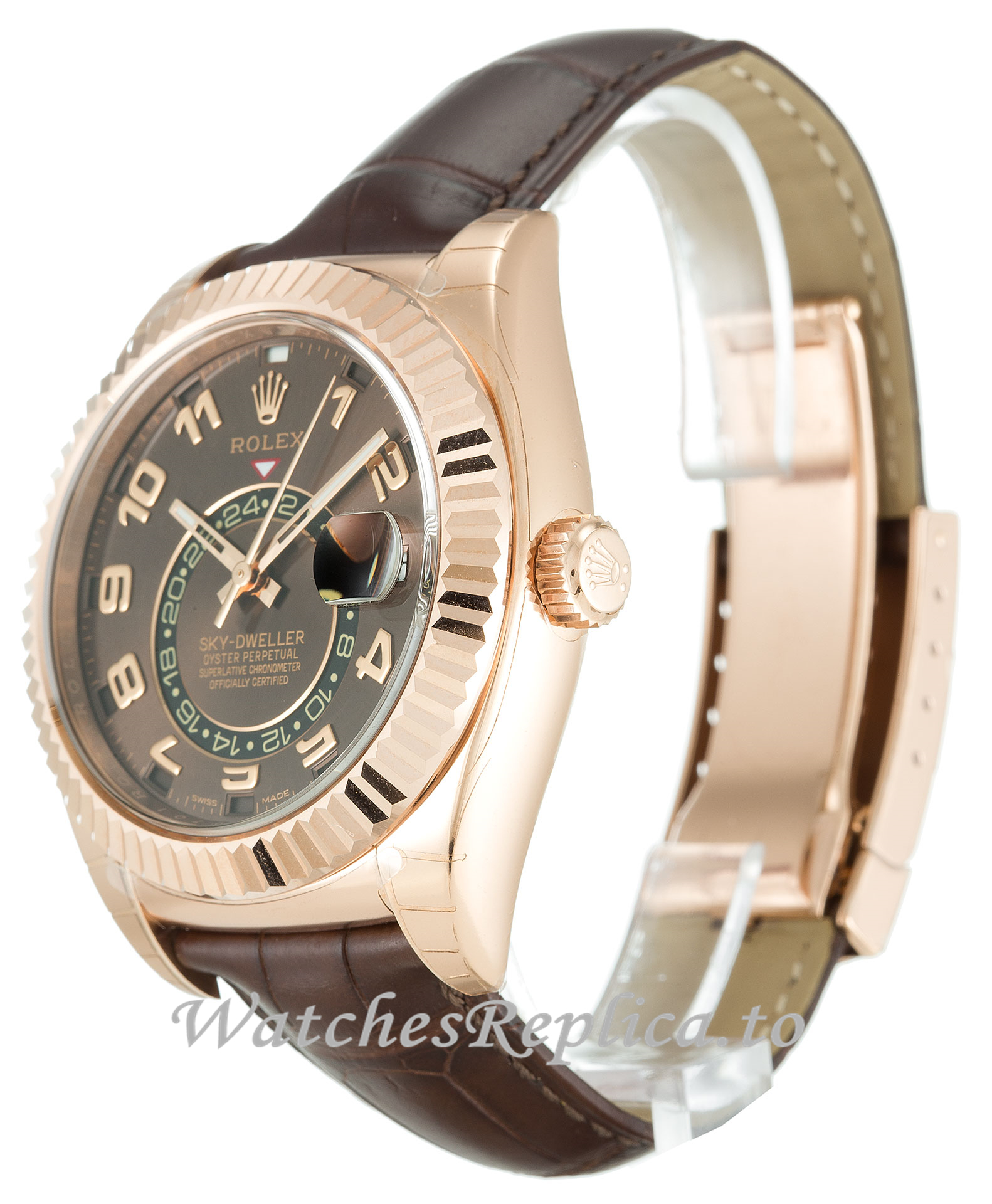 Rolex Sky Dweller Brown Dial 326135 - WatchesReplica.is