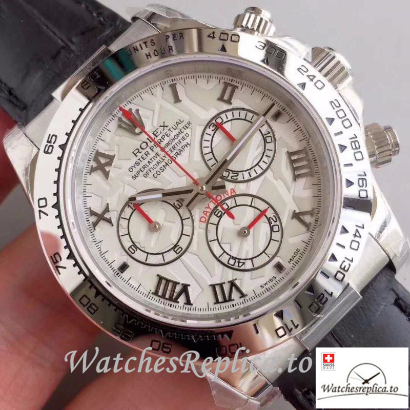 Swiss Rolex Daytona Cosmograph Replica 116520 Roman Markers 40MM - WatchesReplica.is