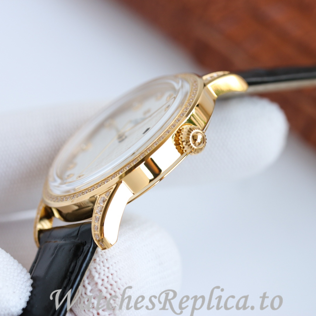 Patek Philippe Replica Complications Leather strap 40MM - WatchesReplica.is