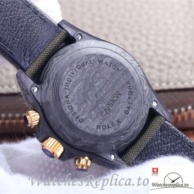 Swiss Rolex Daytona Replica Canvas strap 40MM - WatchesReplica.is