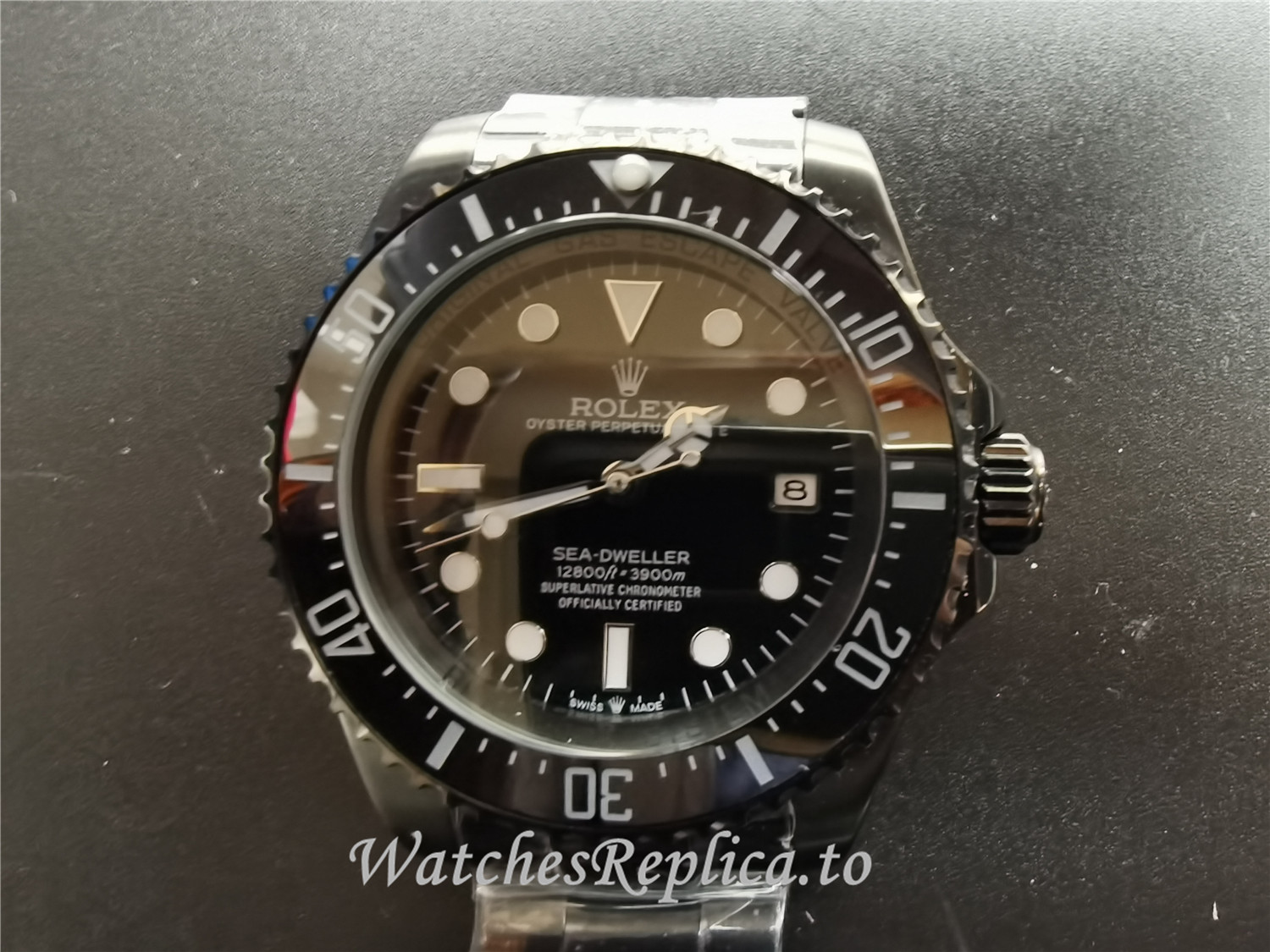 Swiss Rolex Sea Dweller Replica 116660 005 Black Ceramic Bezel 44MM - WatchesReplica.is