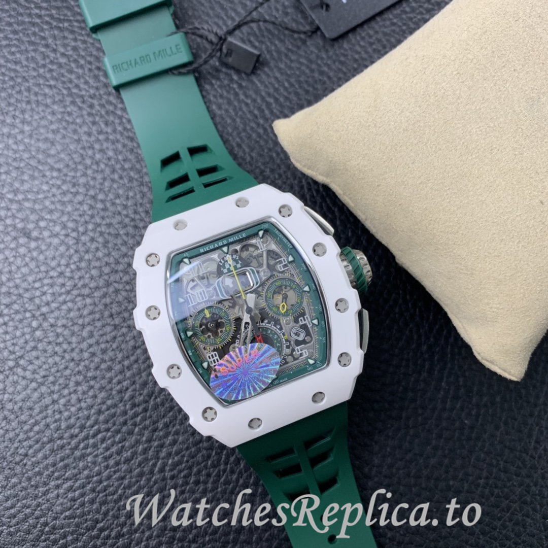 Richard Mille Replica RM011-03 Rubber strap 50MM - WatchesReplica.is