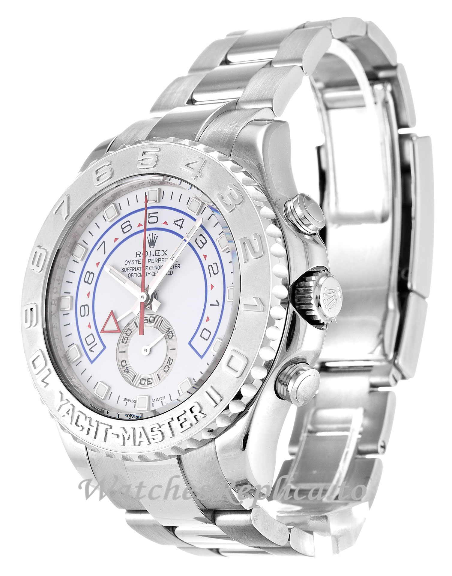 Rolex Yacht-Master II White Dial 116689 - WatchesReplica.is