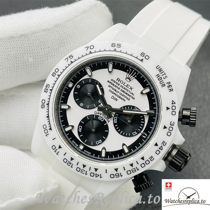 Swiss Rolex Daytona Replica Rubber strap 40MM - WatchesReplica.is