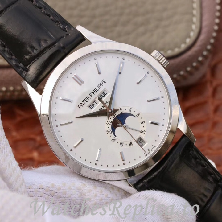 Patek Philippe Replica Complications 5396 Leather strap 38.5MM - WatchesReplica.is