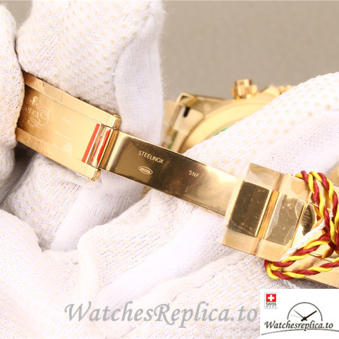 Swiss Rolex Daytona 116508 Yellow Gold strap 40MM - WatchesReplica.is