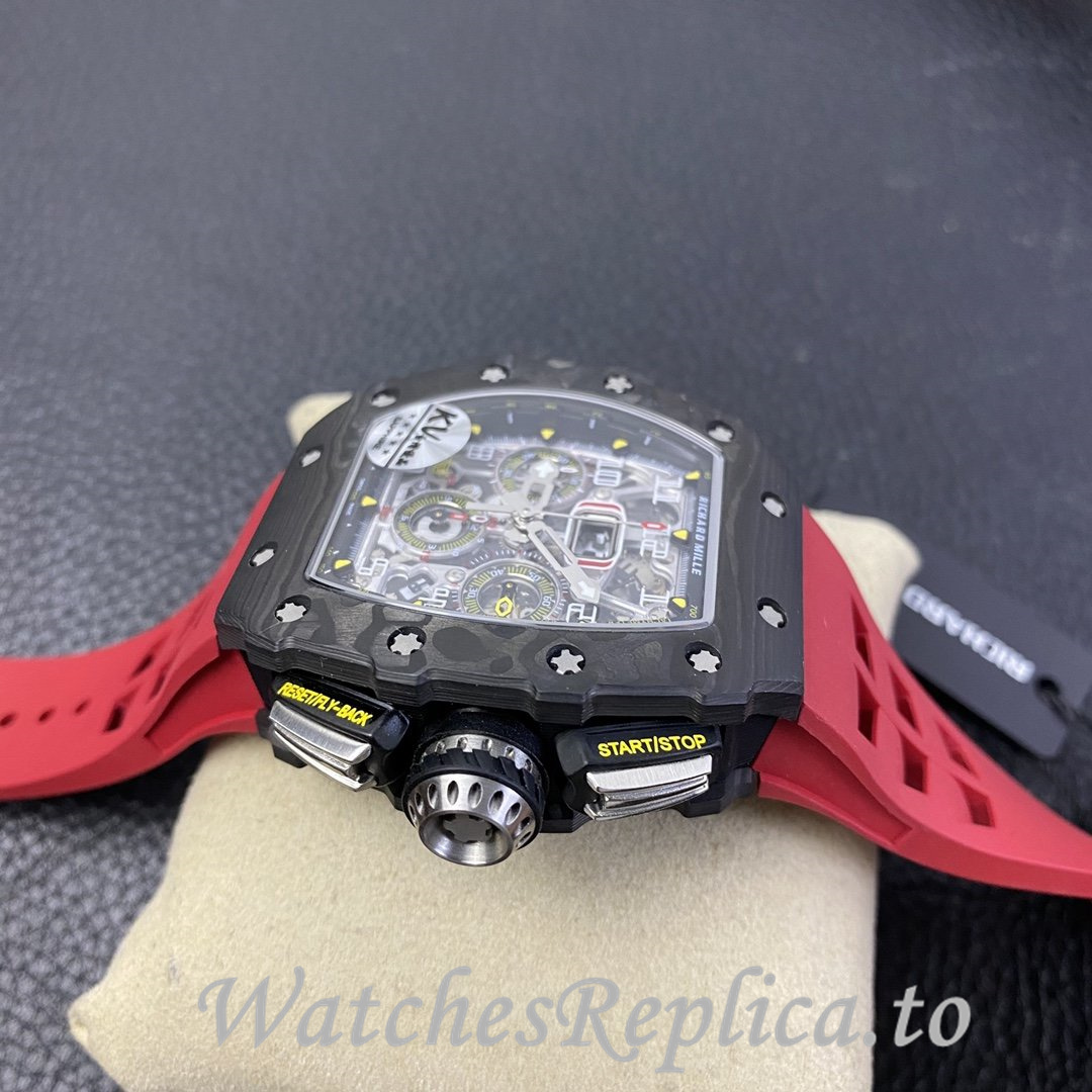 Richard Mille Replica RM-011 Rubber strap 50MM - WatchesReplica.is