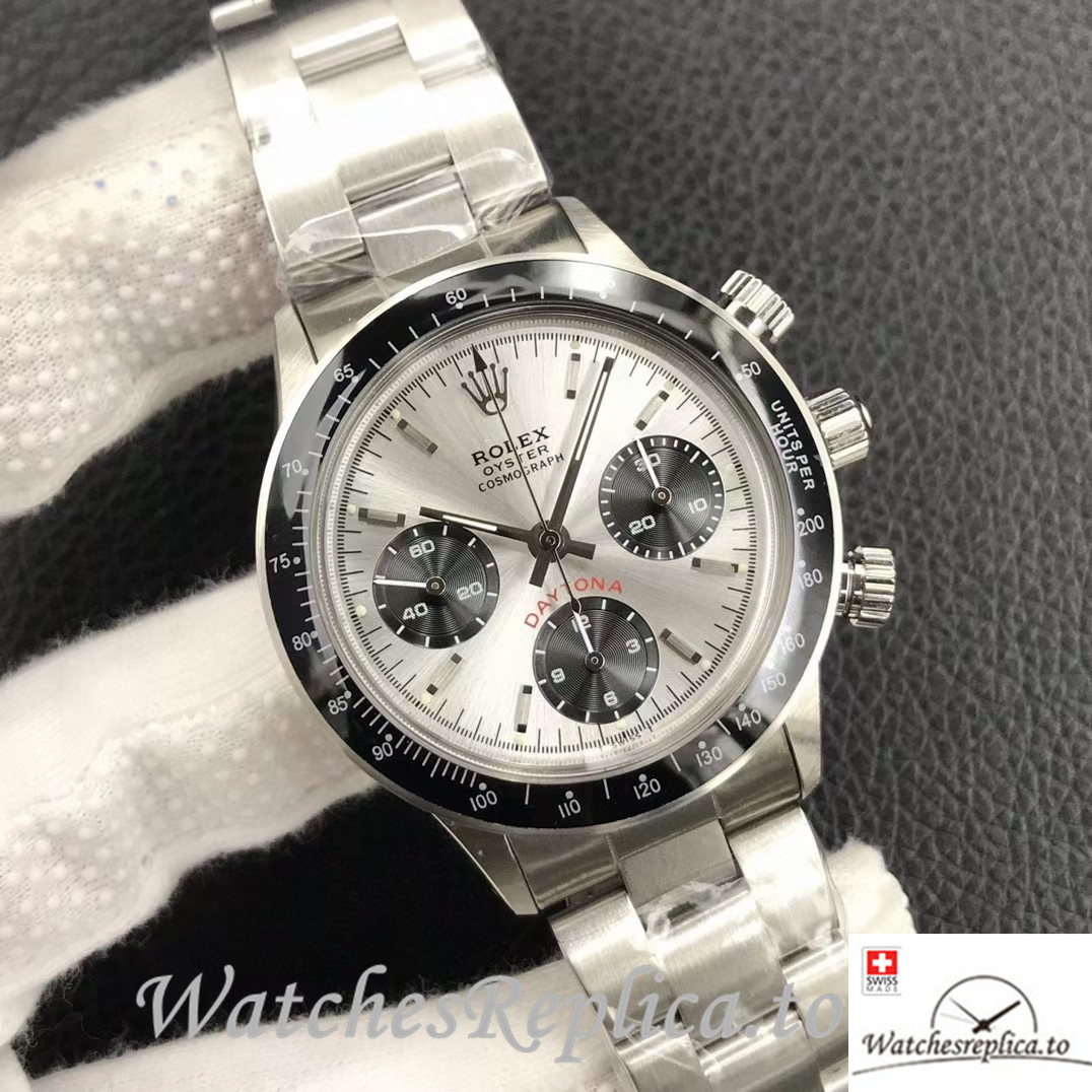 Swiss Rolex Daytona Replica 6239 Stainless steel strap 37MM - WatchesReplica.is