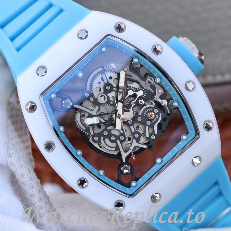 Richard Mille Replica RM055 Rubber strap 50MM - WatchesReplica.is