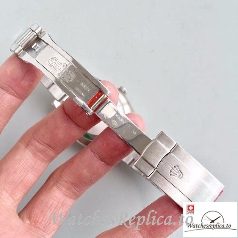 Swiss Rolex Oyster Perpetual Replica 114300 001 Silver Strap 39MM - WatchesReplica.is