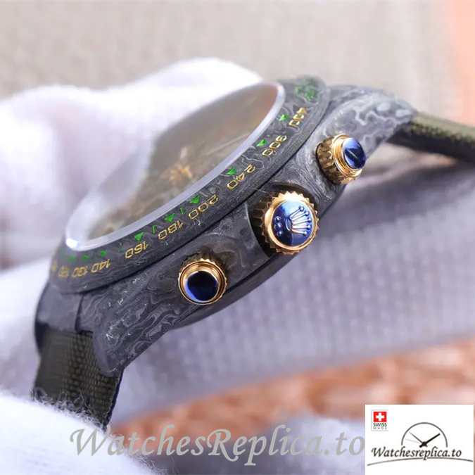 Swiss Rolex Daytona Replica Canvas strap 40MM - WatchesReplica.is