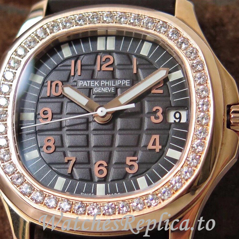 Patek Philippe Replica Aquanaut Rubber strap 35.6MM - WatchesReplica.is