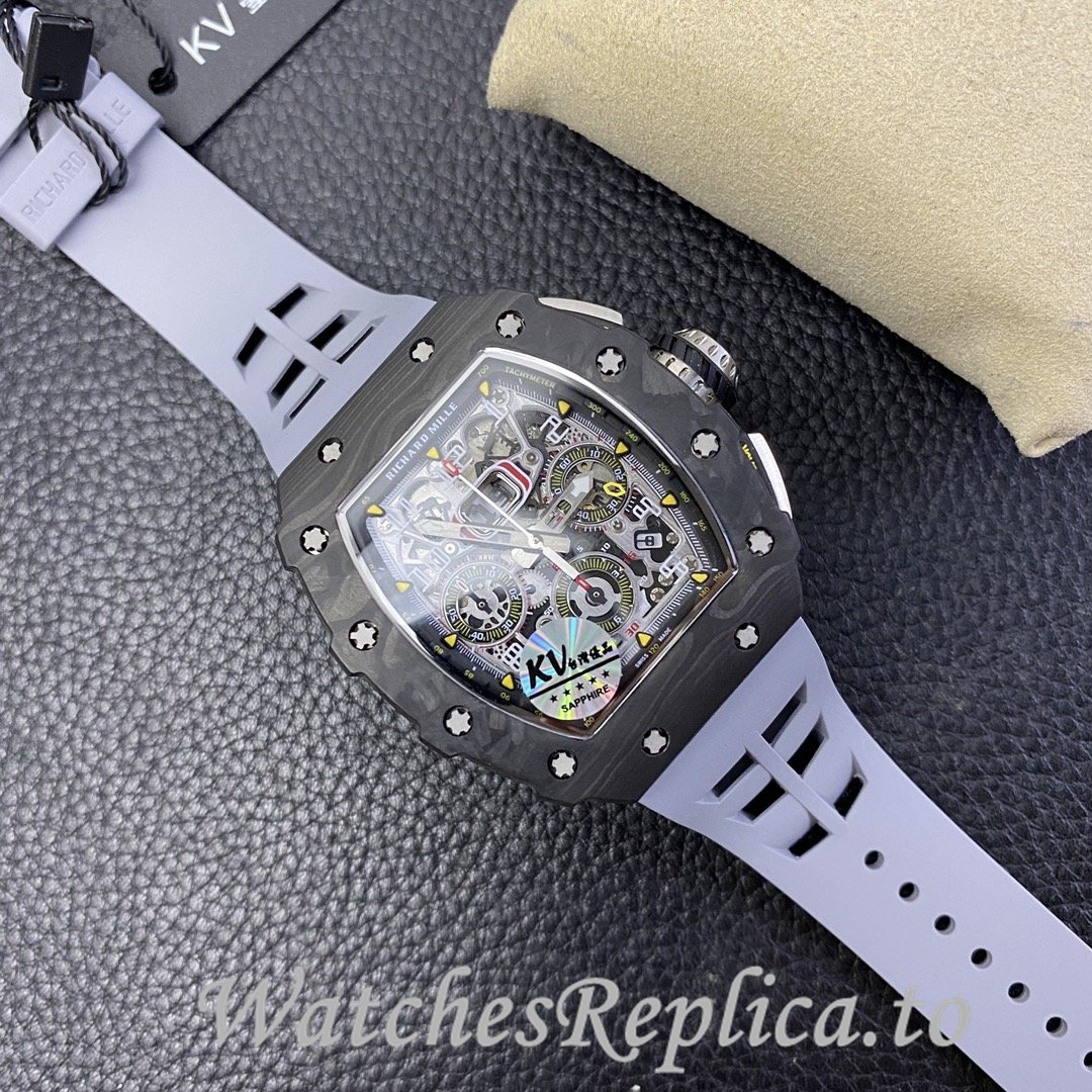 Richard Mille Replica RM-011 Rubber strap 50MM - WatchesReplica.is