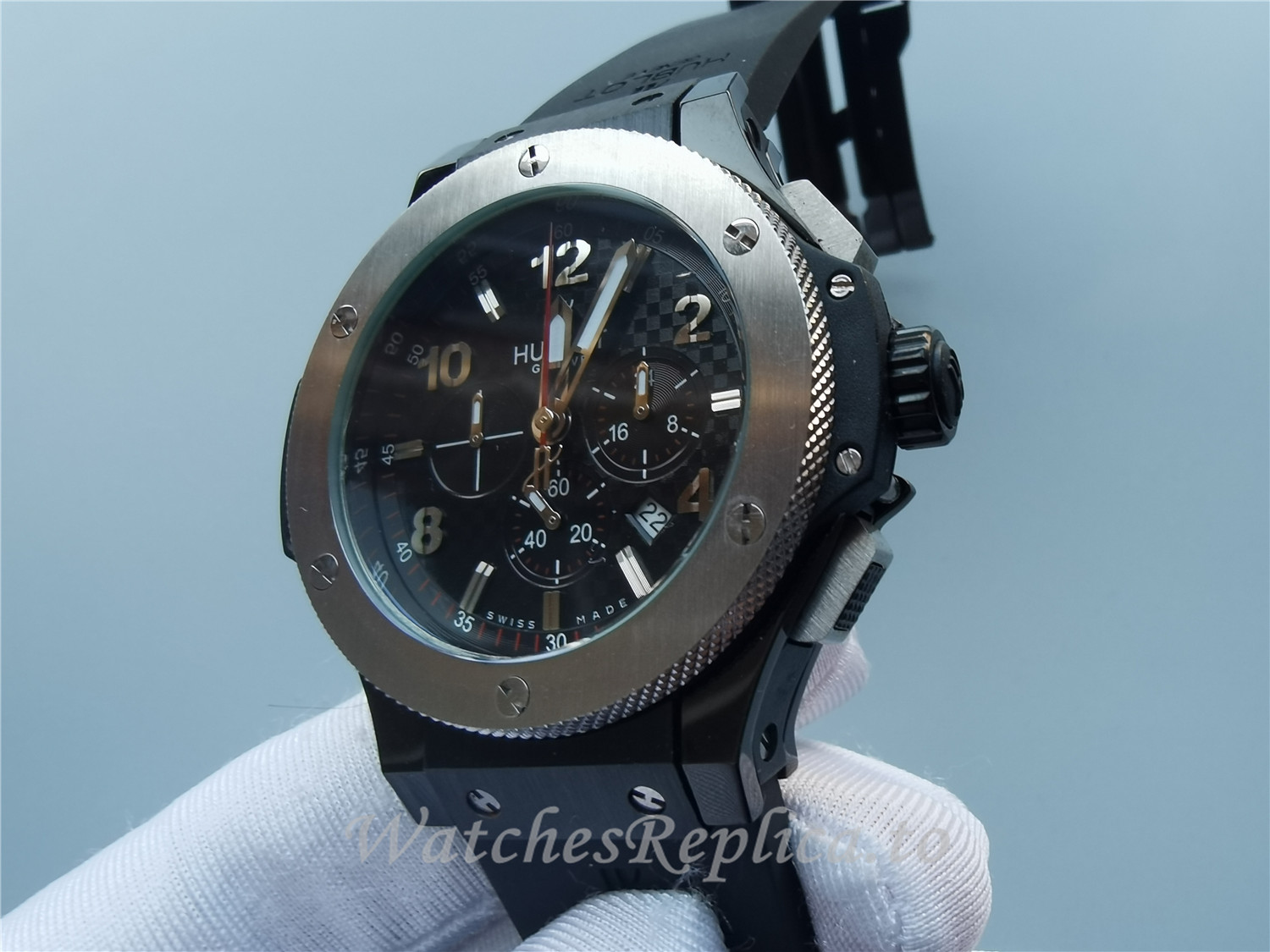 Swiss Hublot Big Bang Evolution Replica 301.CX.130.RX Black Strap 44MM - WatchesReplica.is