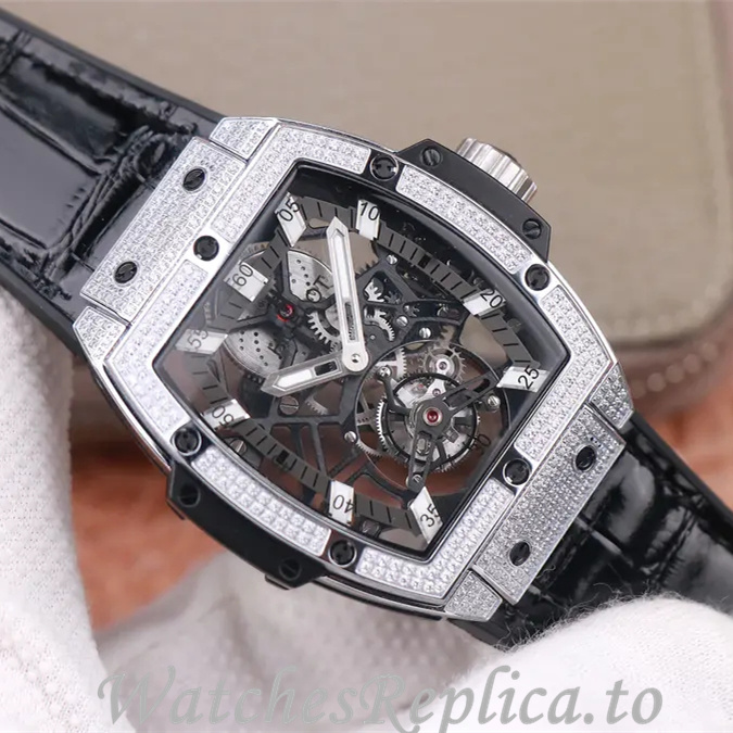 Hublot Replica MASTERPIECE Series Leather strap 45MM - WatchesReplica.is