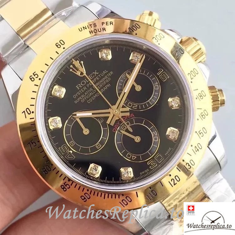 Swiss Rolex Daytona Replica 116523 Stainless steel strap 40MM - WatchesReplica.is