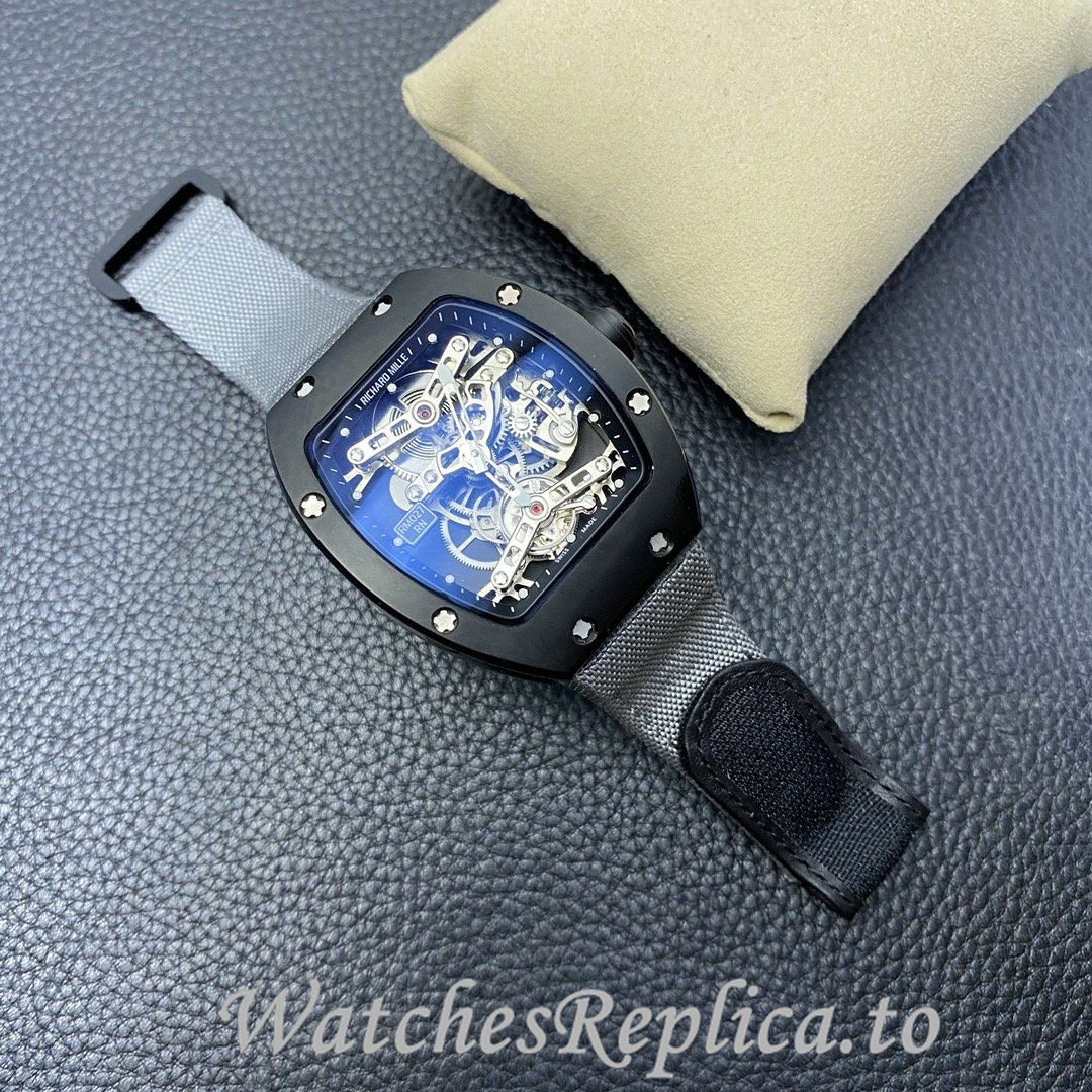 Richard Mille Replica RM027 Canvas strap 40MM - WatchesReplica.is
