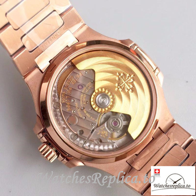 Swiss Patek Philippe Nautilus Ladies Replica 7118/1200R Diamonds Bezel 35.2MM - WatchesReplica.is