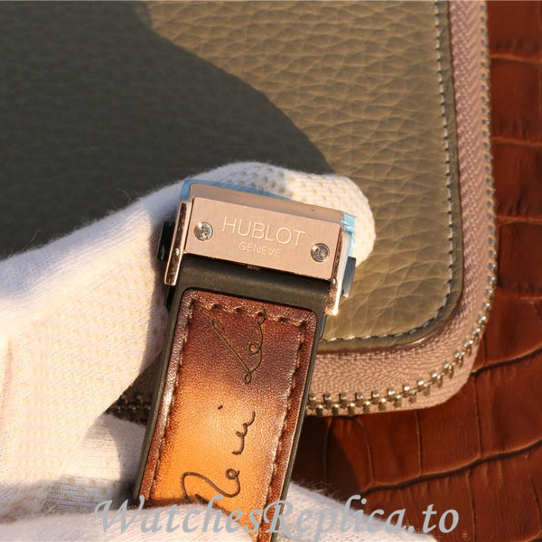 Hublot Replica 511.OX Leather strap 45MM - WatchesReplica.is