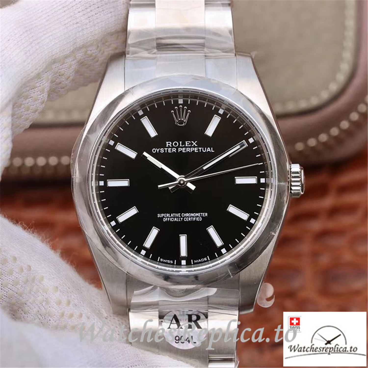 Swiss Rolex Oyster Perpetual Replica 114300 Silver Strap 39MM - WatchesReplica.is