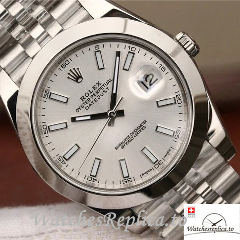 Swiss Rolex Datejust Replica 126300-0004 Stainless steel strap 41MM - WatchesReplica.is