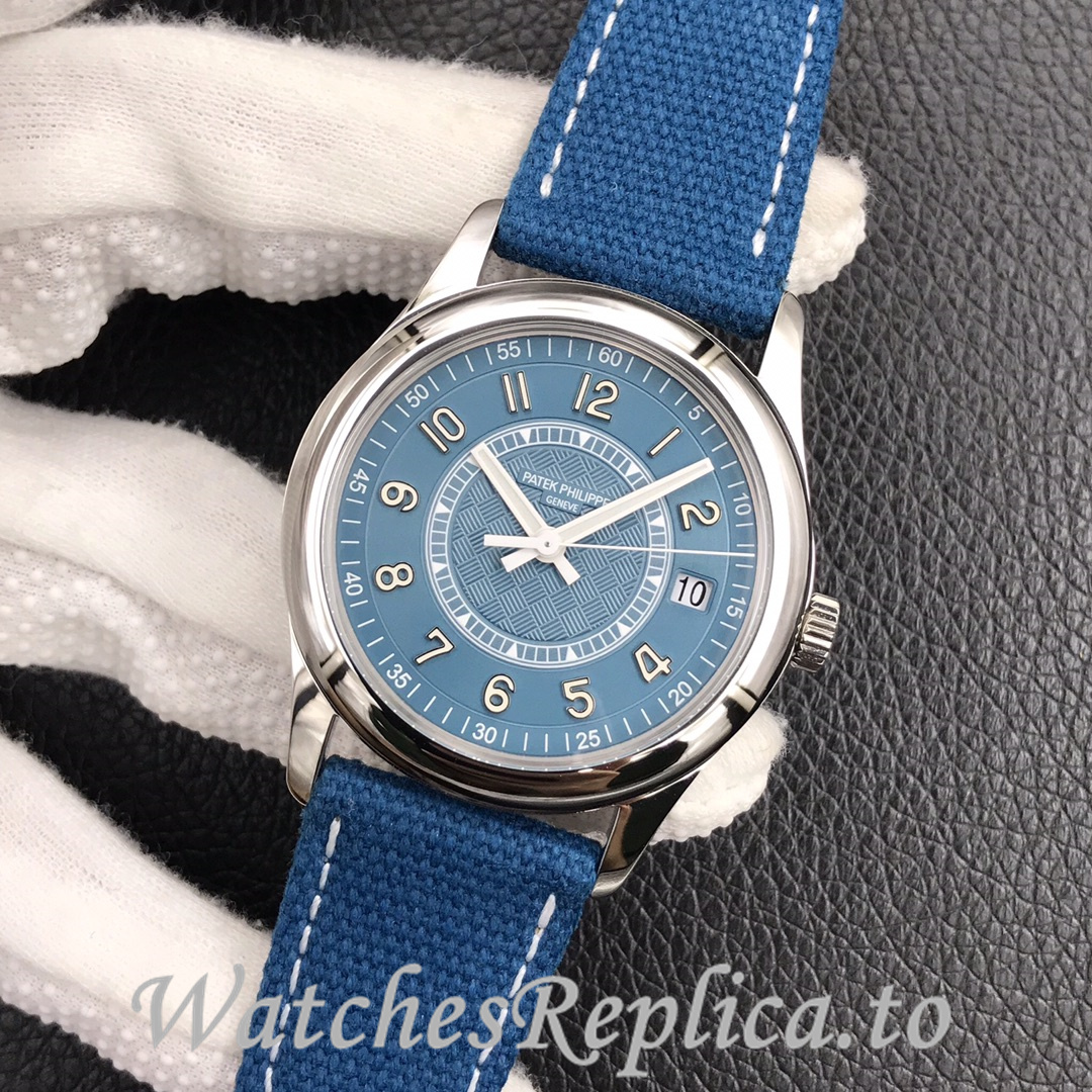 Patek Philippe Replica 6007A-001 Canvas strap 40MM - WatchesReplica.is