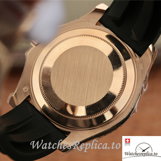 Swiss Rolex Yacht-Master Replica m116655-0005 Rubber strap 40MM - WatchesReplica.is