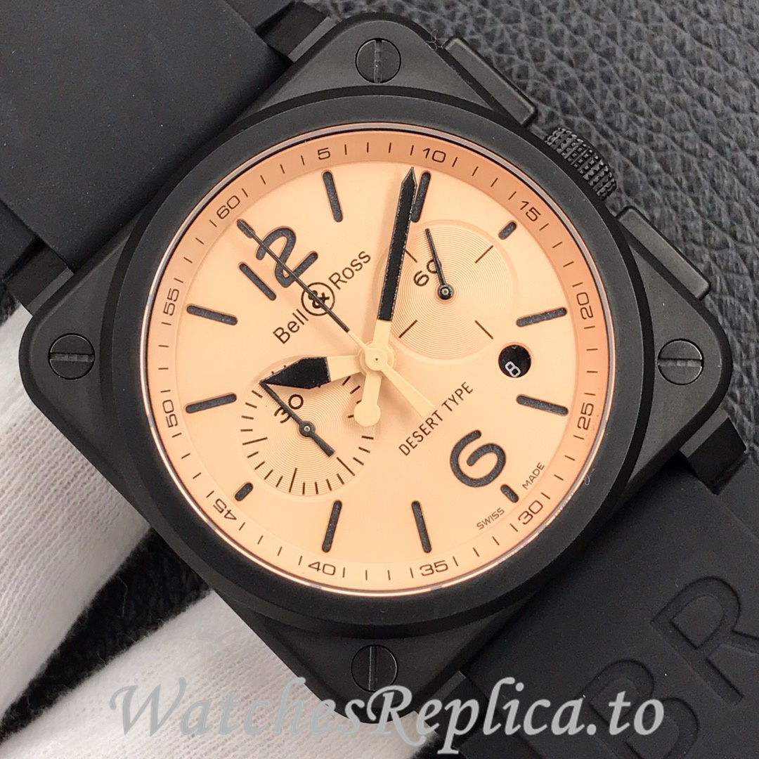 Bell Ross Replica BR 03 BR03-94 Rubber strap 42MM - WatchesReplica.is