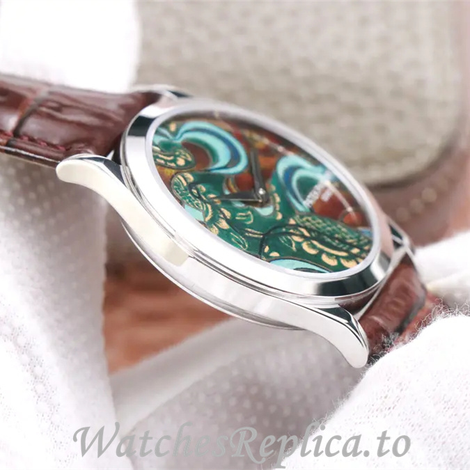 Patek Philippe Replica Calatrava 5077P-103 Leather strap 38.6MM - WatchesReplica.is