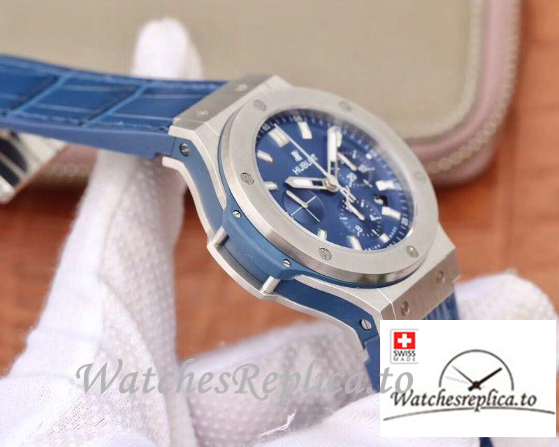 Swiss Hublot Big Bang Classic Fusion Chronograph Replica 301.SX.7170.LR Blue Strap 44MM - WatchesReplica.is