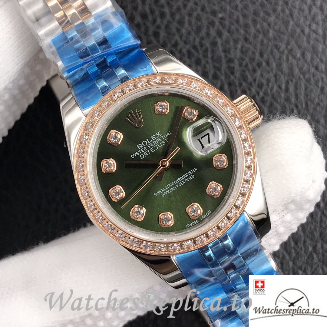 Swiss Rolex Datejust Replica 279381 Stainless steel strap 28MM - WatchesReplica.is